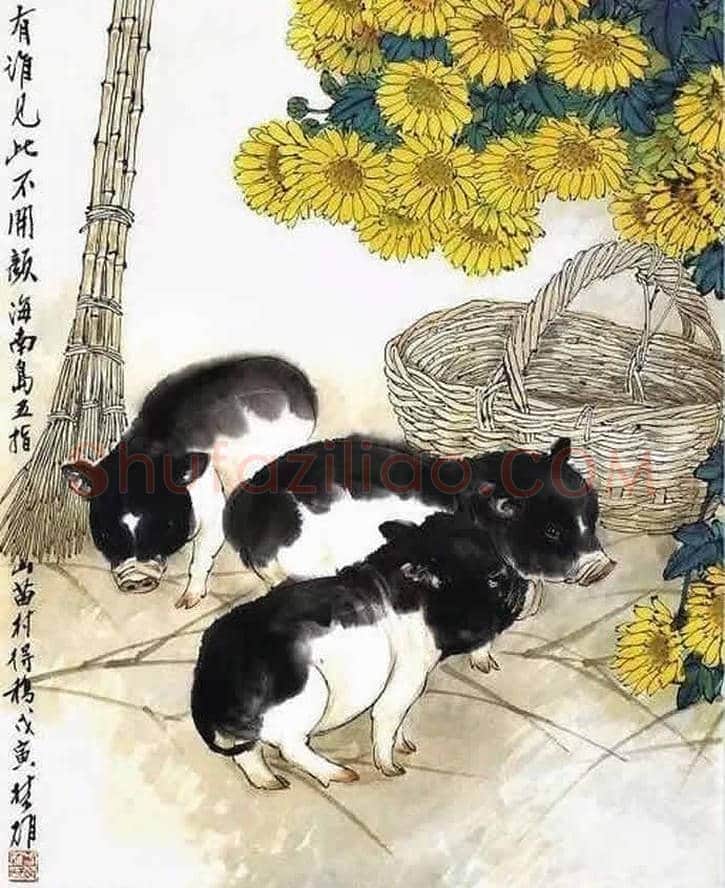 方楚雄工笔动物欣赏,很有乡土气息 | 书画资料