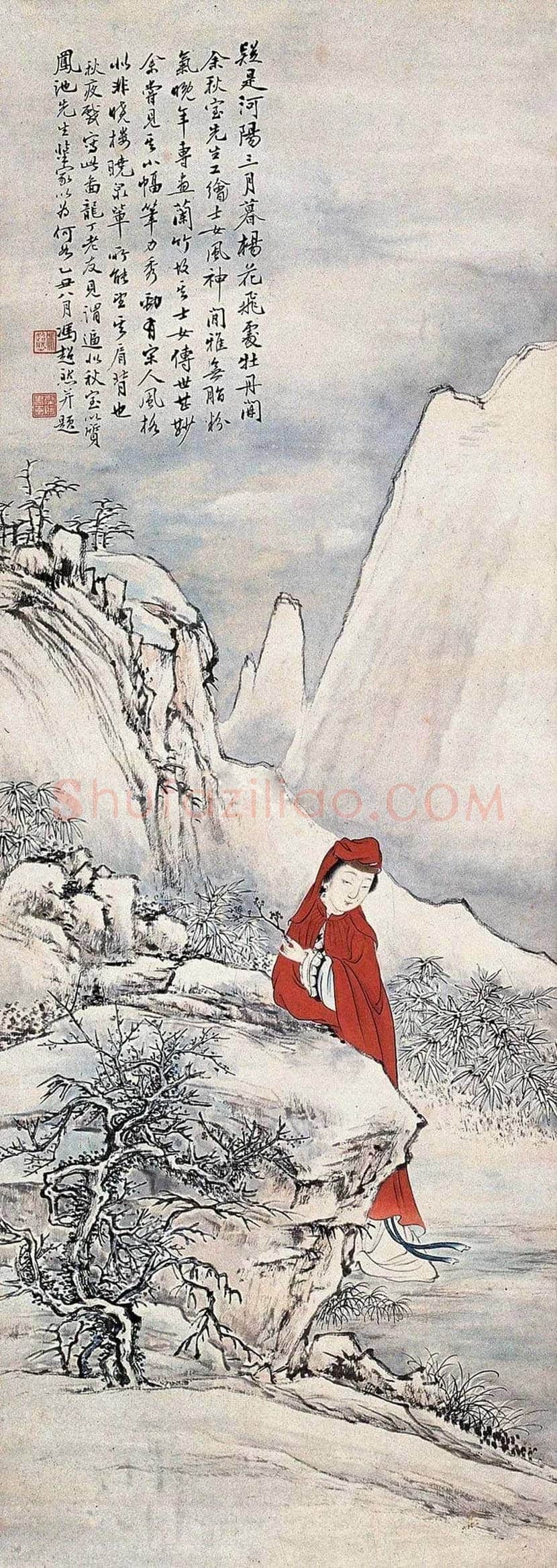 冯超然仕女画欣赏 | 书画常识