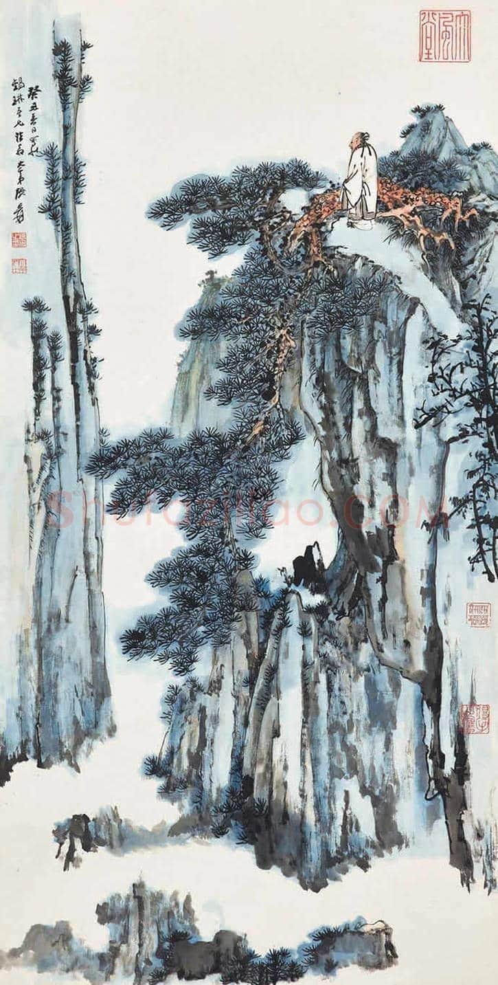 张大千高士图拍卖价格 | 书画学堂