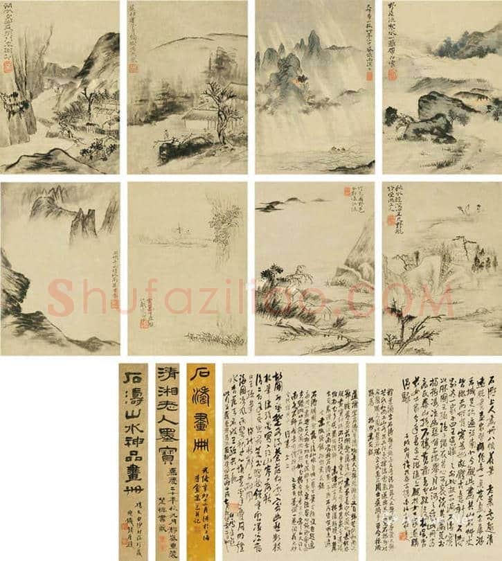 石涛作品成交价格，石涛山水画多少钱一平尺？ | 书画文摘