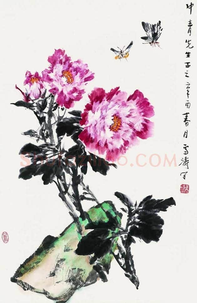 王雪涛国画牡丹欣赏 | 书画学堂