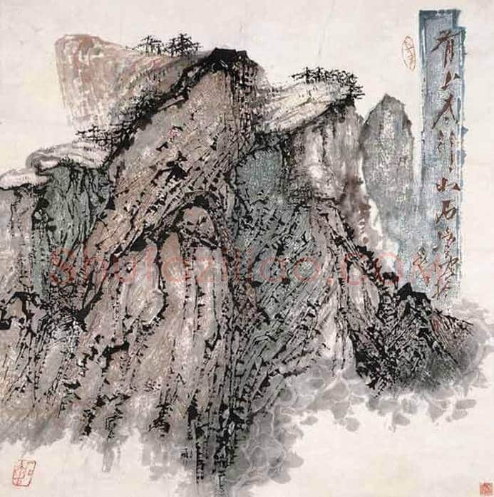 石鲁山水画作欣赏，撼人心魄！ | 书画讲解
