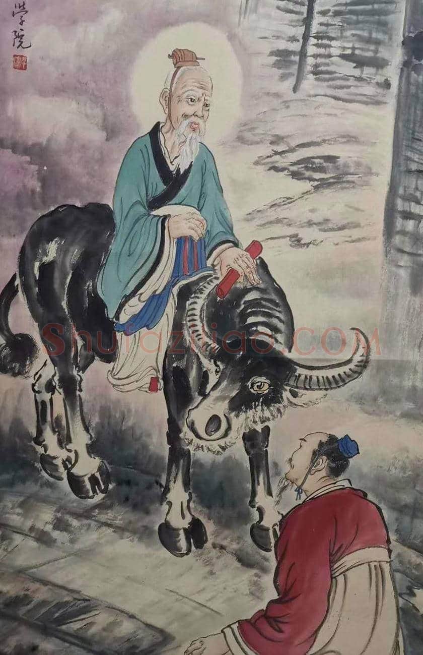 徐悲鸿《紫气东来》，人物画精品佳作 | 国画作品