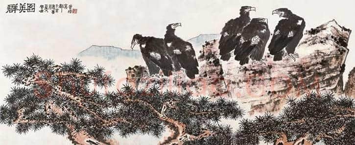 李苦禅苍鹰青松类题材价值几何? | 书画常识