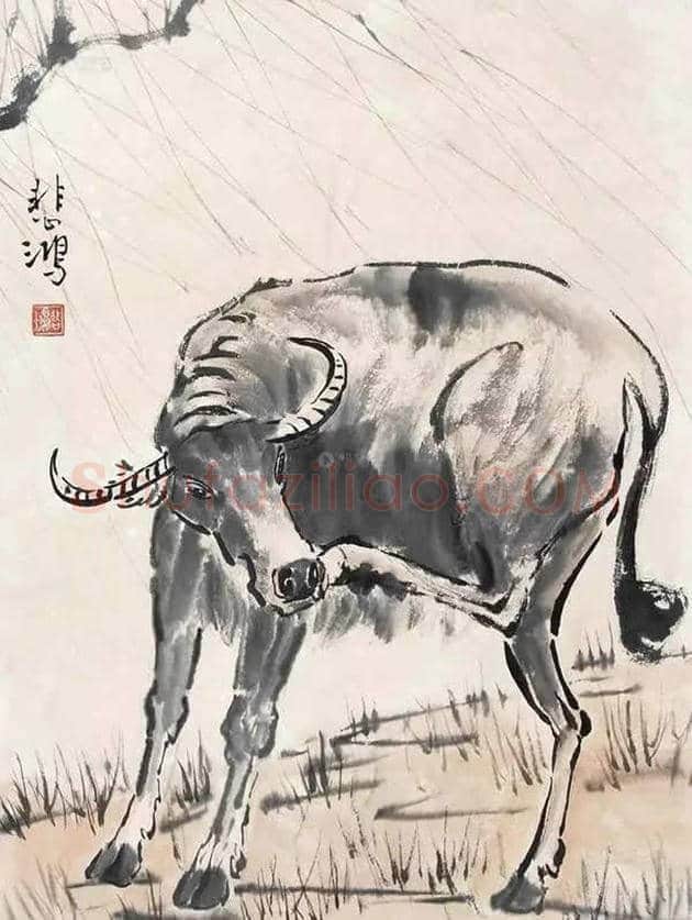 徐悲鸿笔下的46幅家畜图,形象生动 | 书画文摘