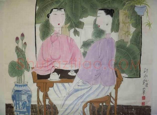 胡永凯作品欣赏-美人依旧 | 书画文摘