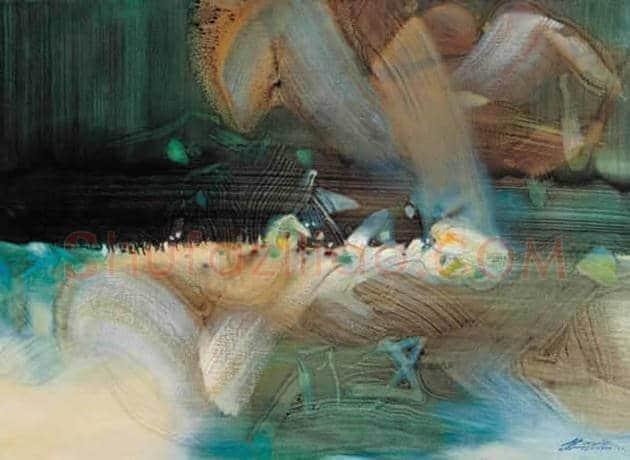朱德群(1951-2004期间)作品欣赏 | 书画百科