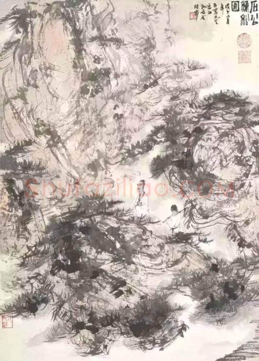 具有古诗意境的傅抱石绘画图赏 | 书画知识