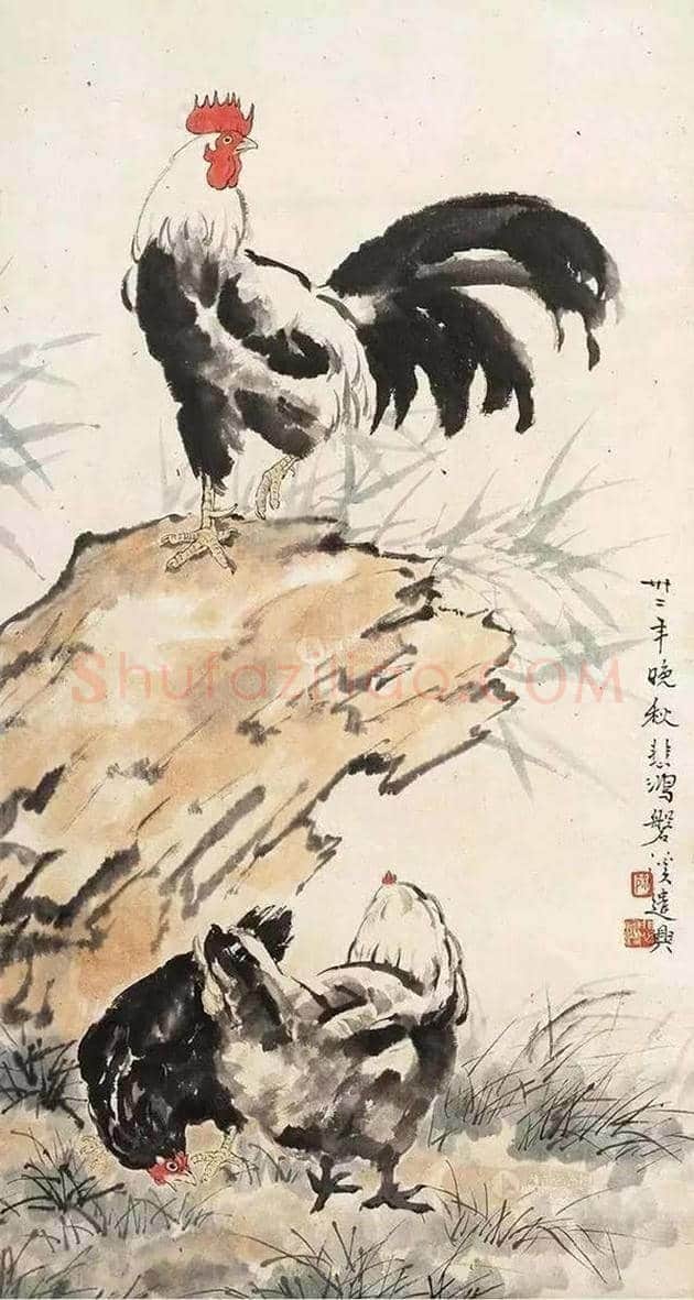 徐悲鸿笔下的46幅家畜图,形象生动 | 书画文摘