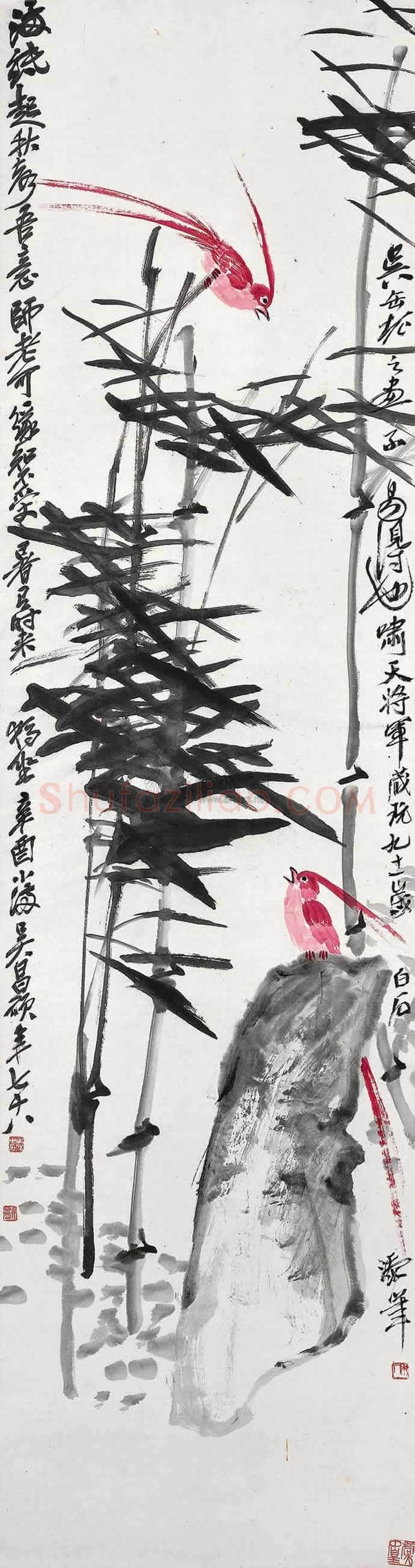 墨竹画拍卖市场精彩频现丨最贵的几幅竹子作品 | 书画讲解