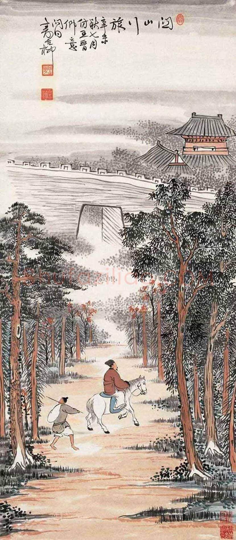 秦古柳山水画欣赏 | 书画科普