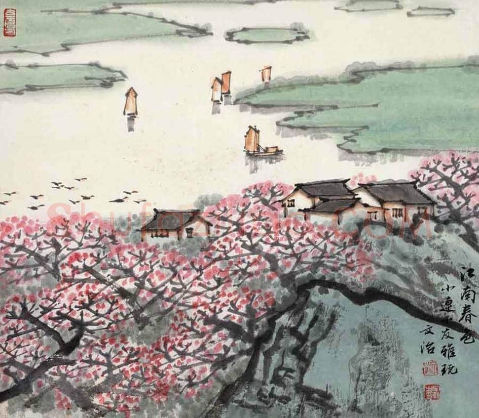 宋文治江南春色系列作品，太美了！ | 书画常识
