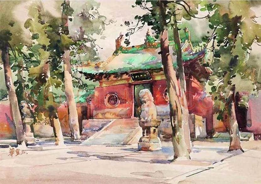 华宜玉水彩作品欣赏 | 书画讲解
