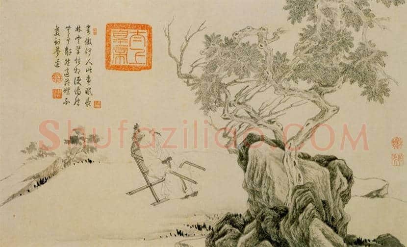 唐寅山水人物画（高清大图） | 传世国画作品