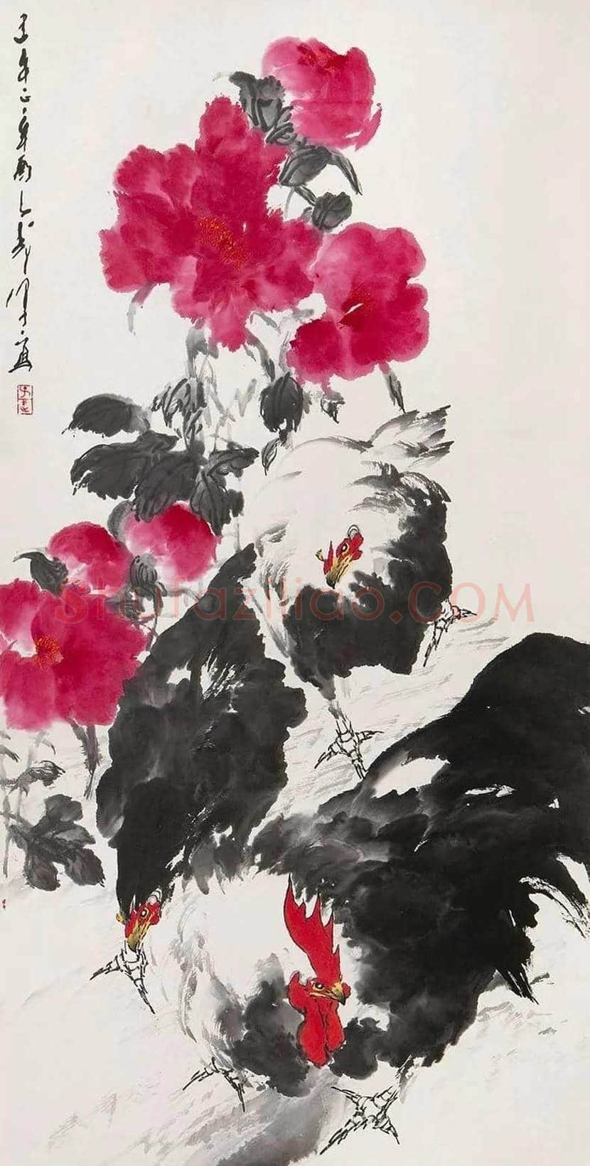 王子武大写意牡丹欣赏 | 书画文摘