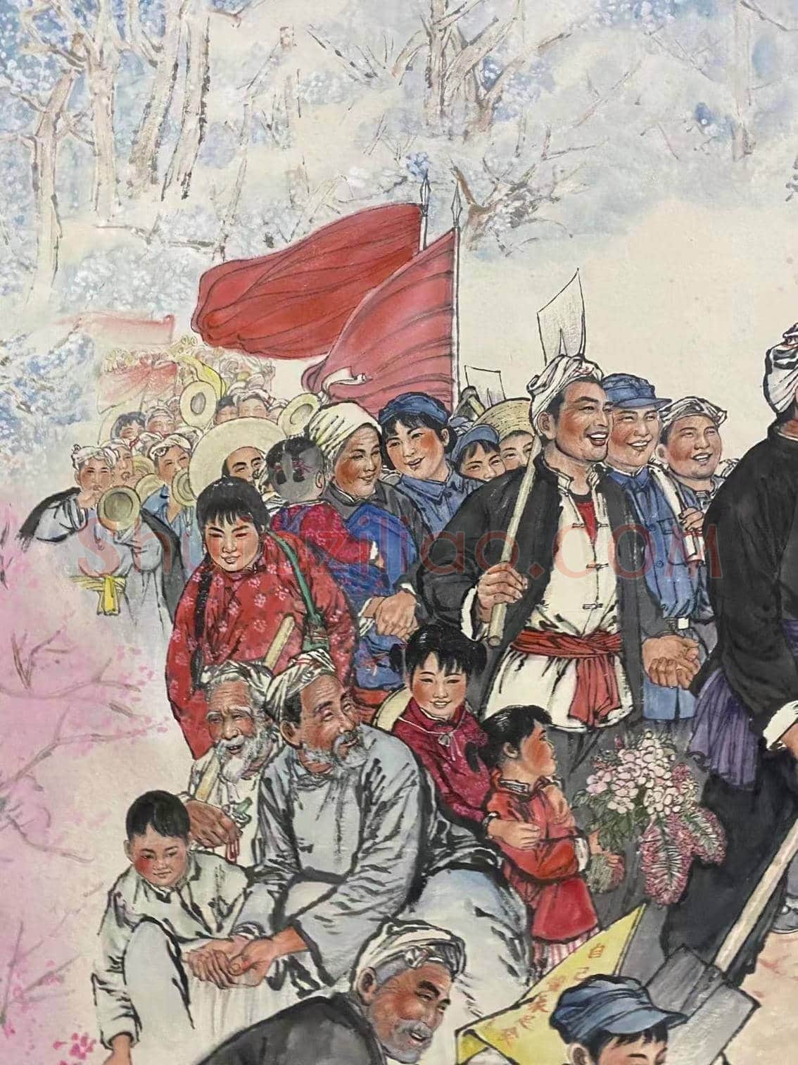 刘文西《幸福渠》，经典再现！ | 国画欣赏