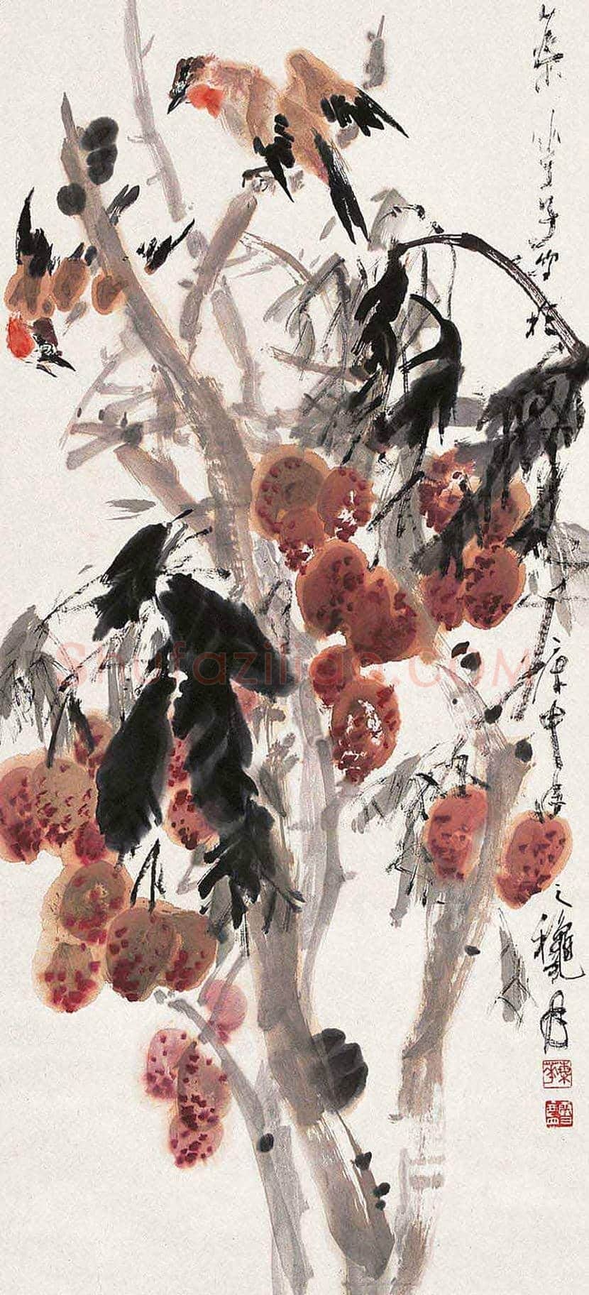 颜梅华花鸟作品欣赏 | 书画知识