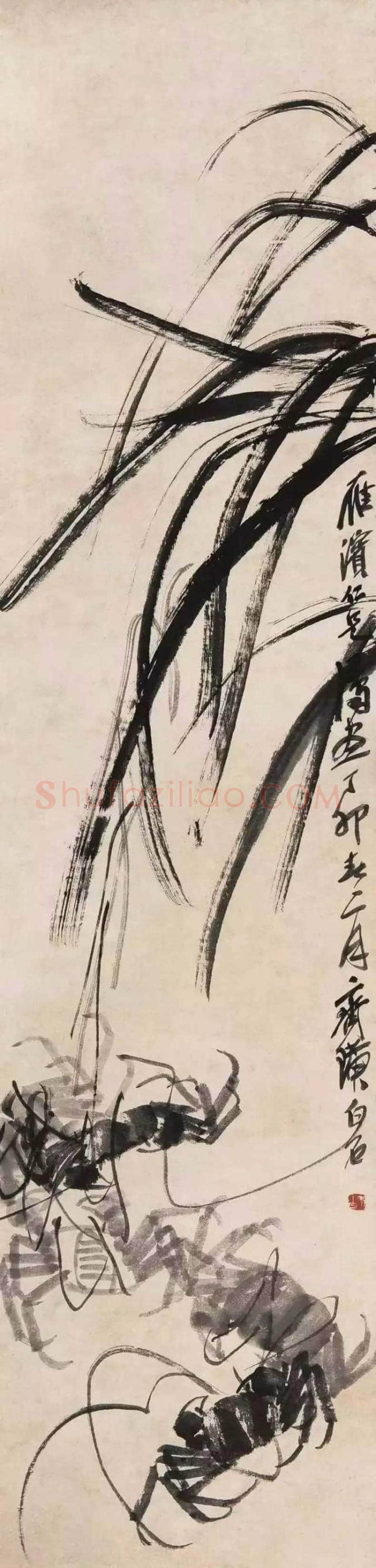 齐白石画的螃蟹怎样? | 书画资料