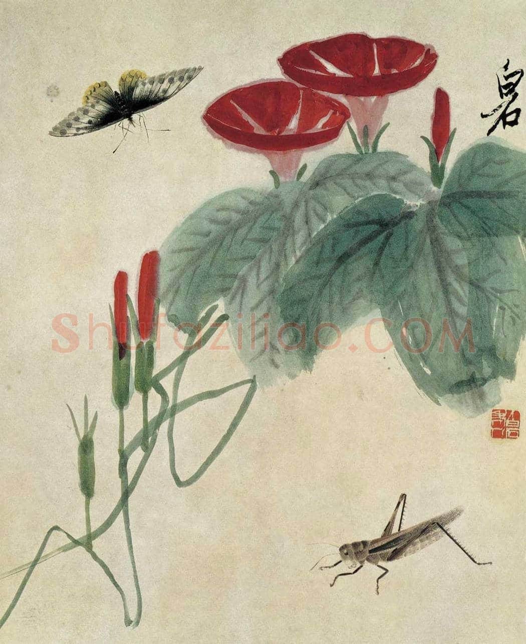 齐白石作品高清大图欣赏 | 书画百科