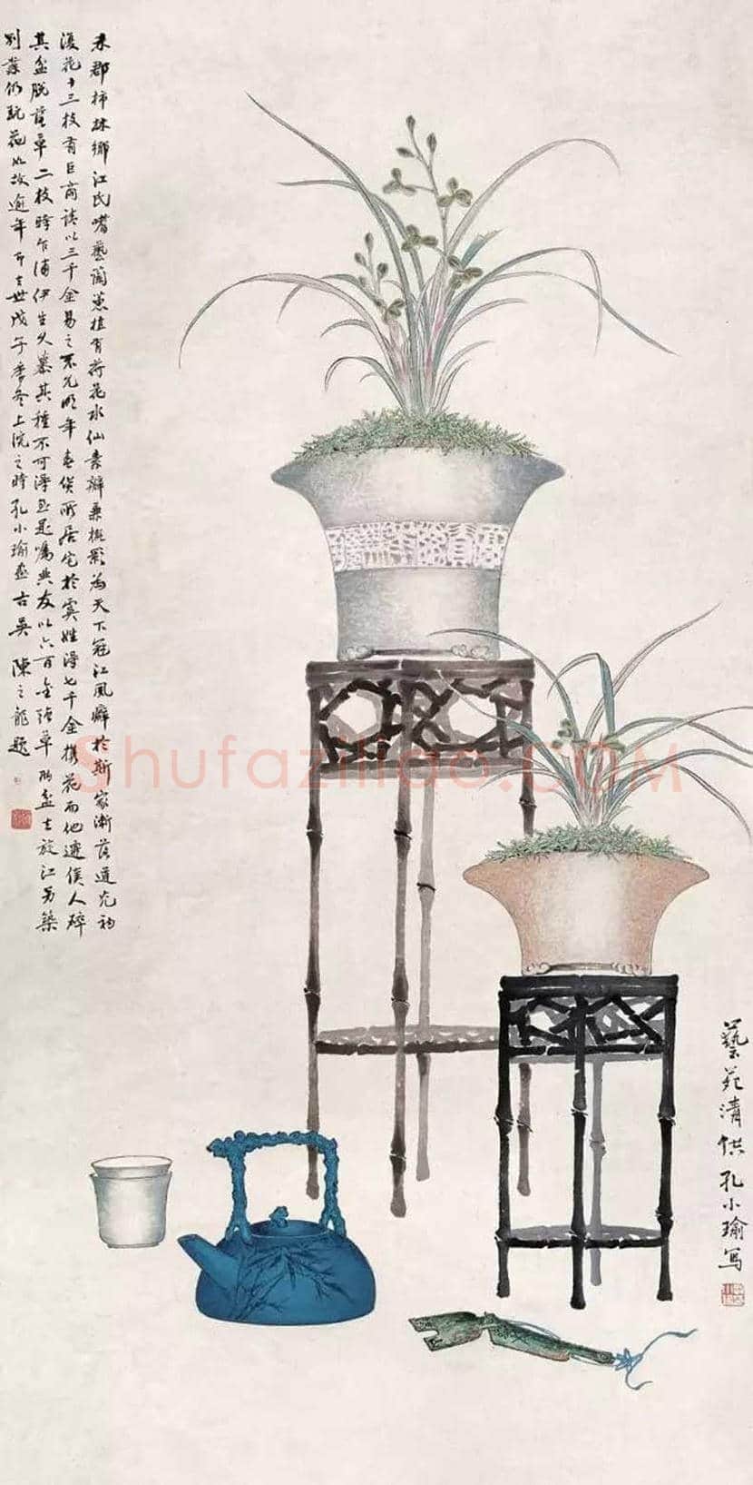 孔小瑜博古画欣赏 | 书画百科
