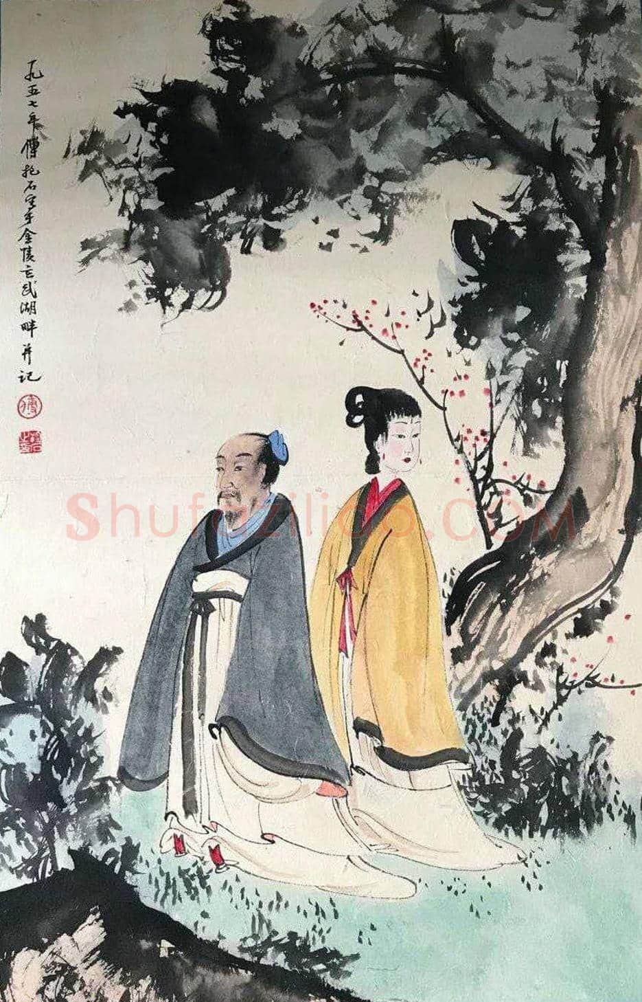 魏晋风度 妙笔生花——傅抱石《人物册页》 | 国画欣赏
