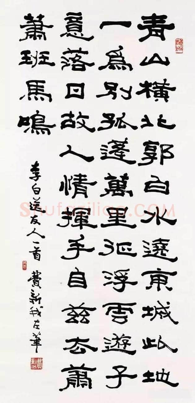 费新我书法欣赏 | 书画学堂