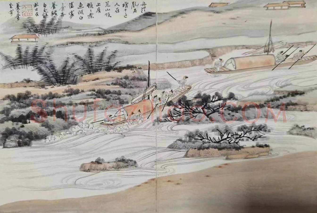 钱镜塘旧藏——张大千《山水十四胜景》册 | 国画赏析