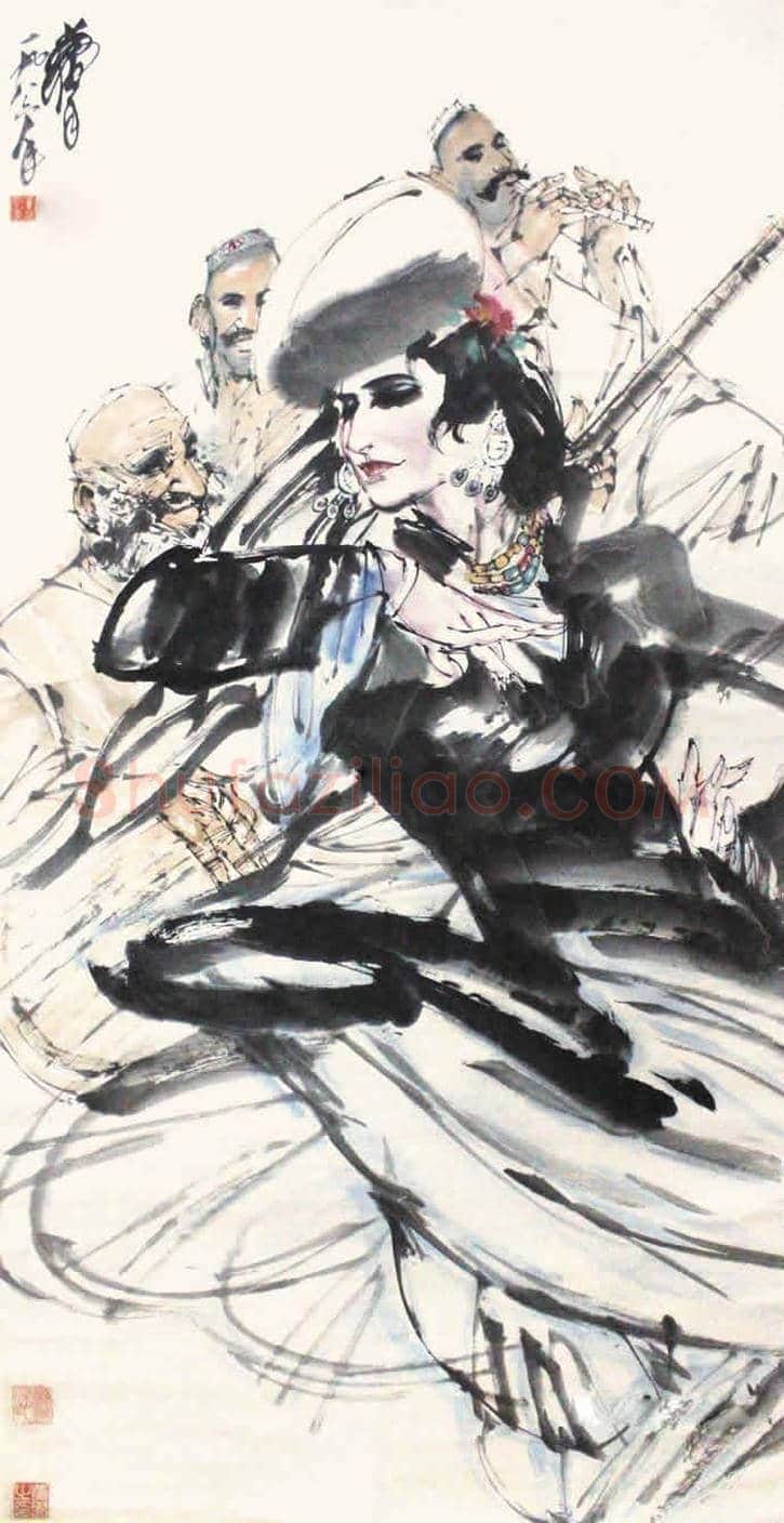 黄胄新疆风情人物画拍卖价格 | 书画学堂