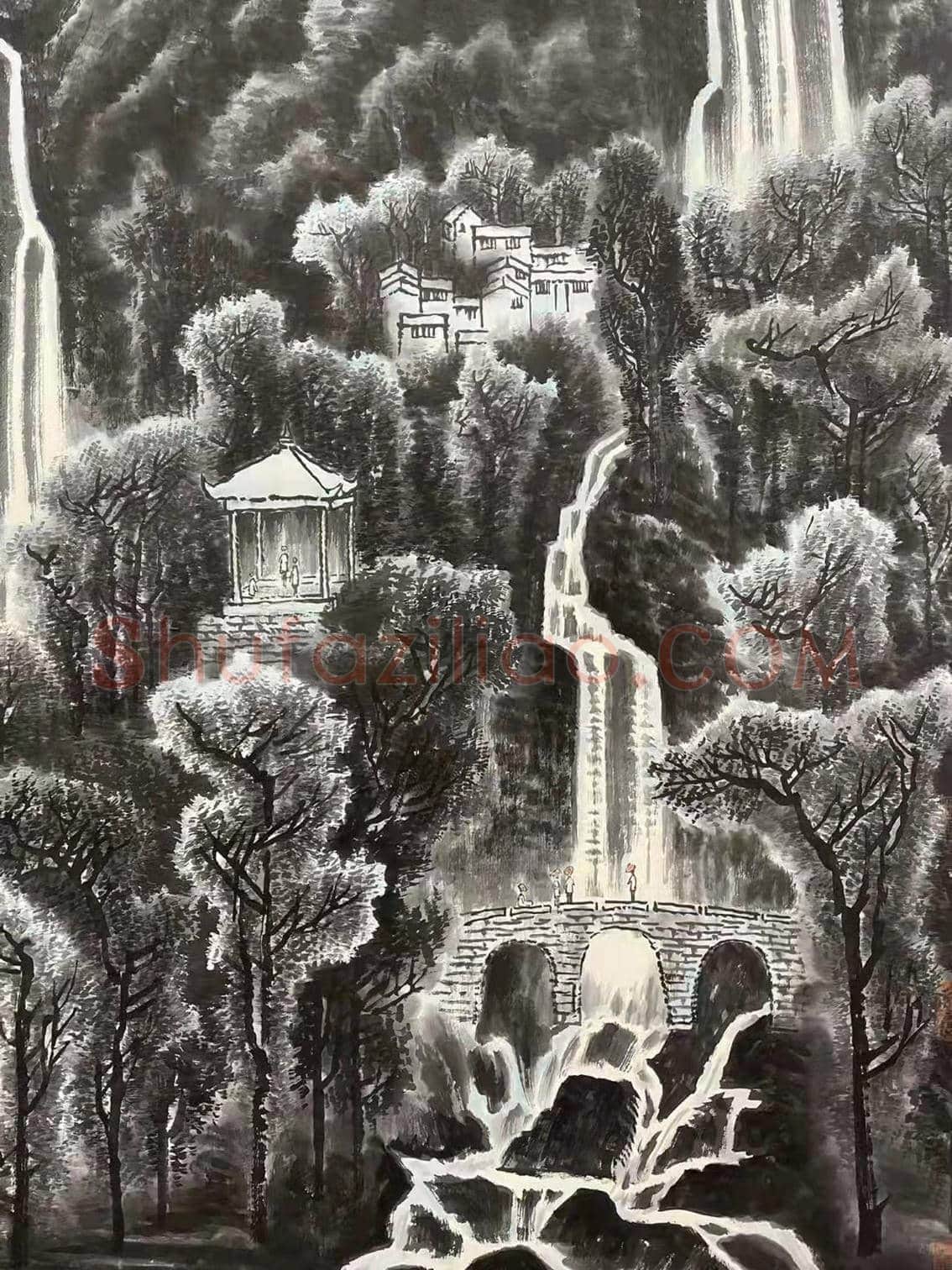 李可染作品《雨后清音图》，精品佳作！ | 国画赏析