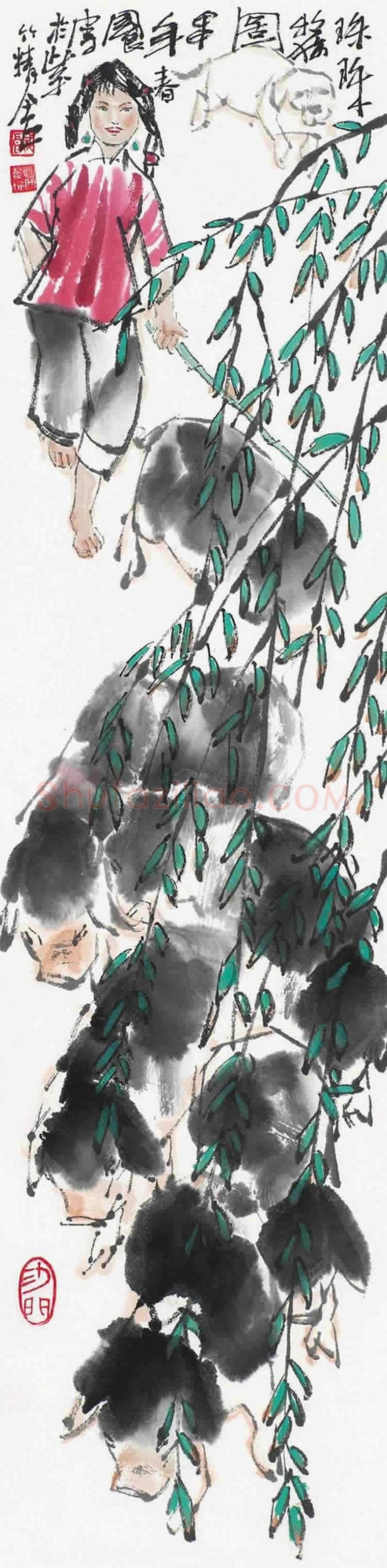 史国良画猪作品欣赏 | 书画学堂