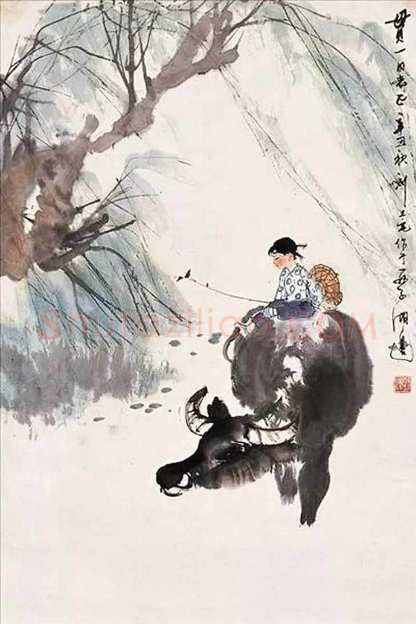 刘旦宅画牛，满满的田园气息！ | 书画科普