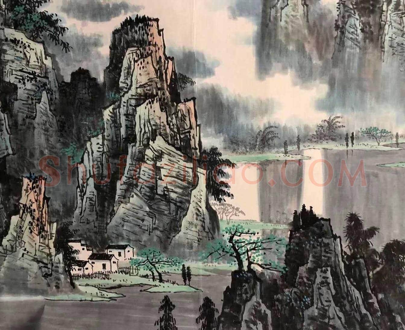 白雪石代表作《漓江山水》,丈六颠峰巨作 | 国画鉴赏