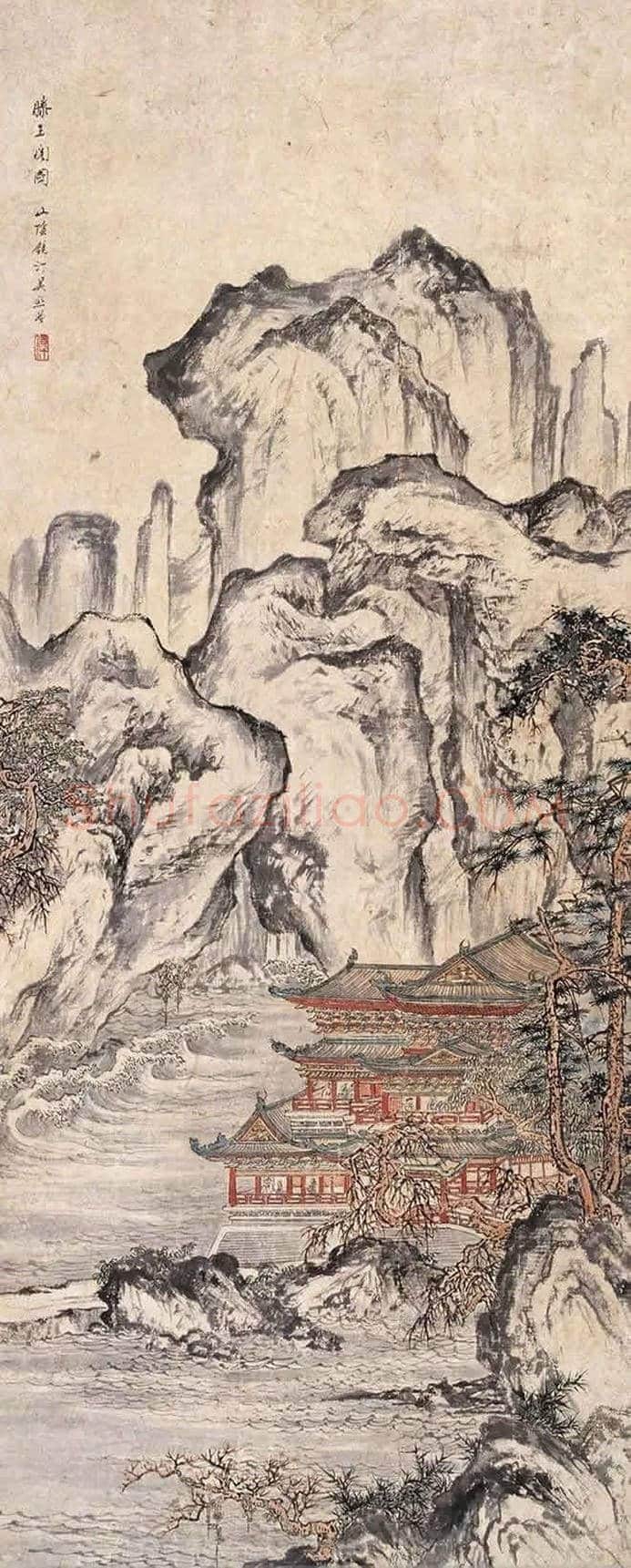 吴镜汀山水画欣赏 | 书画知识