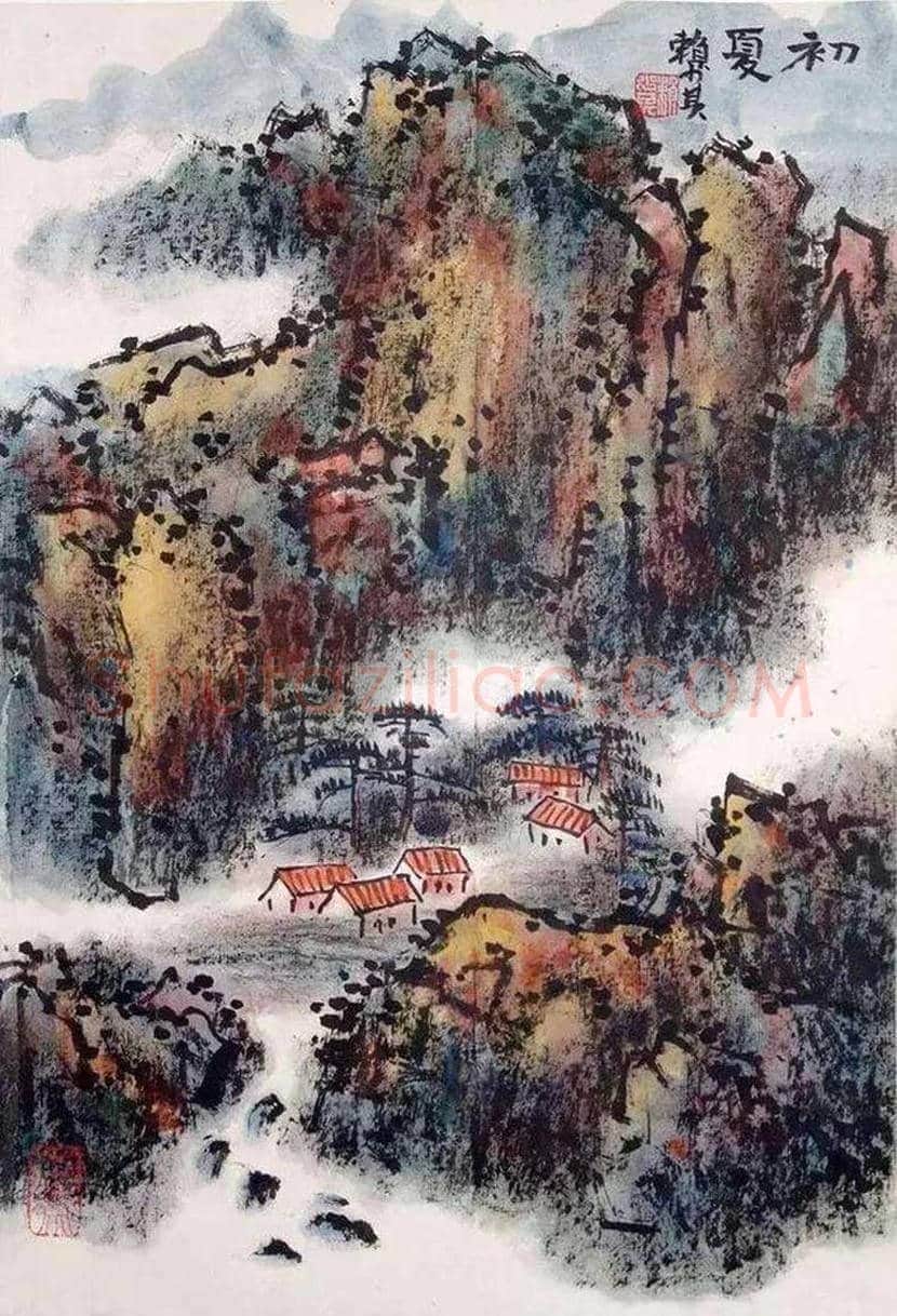 赖少其山水画作品欣赏 | 书画常识