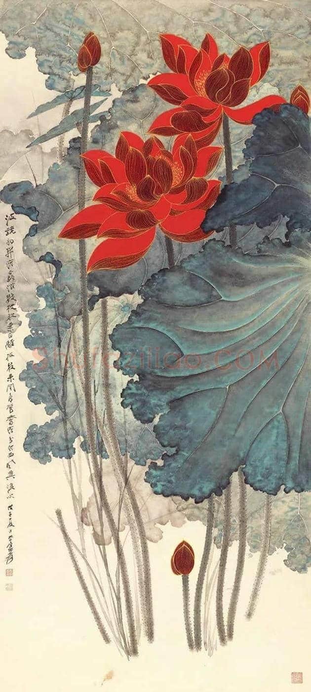 一代画坛巨匠张大千画作欣赏 | 书画学堂
