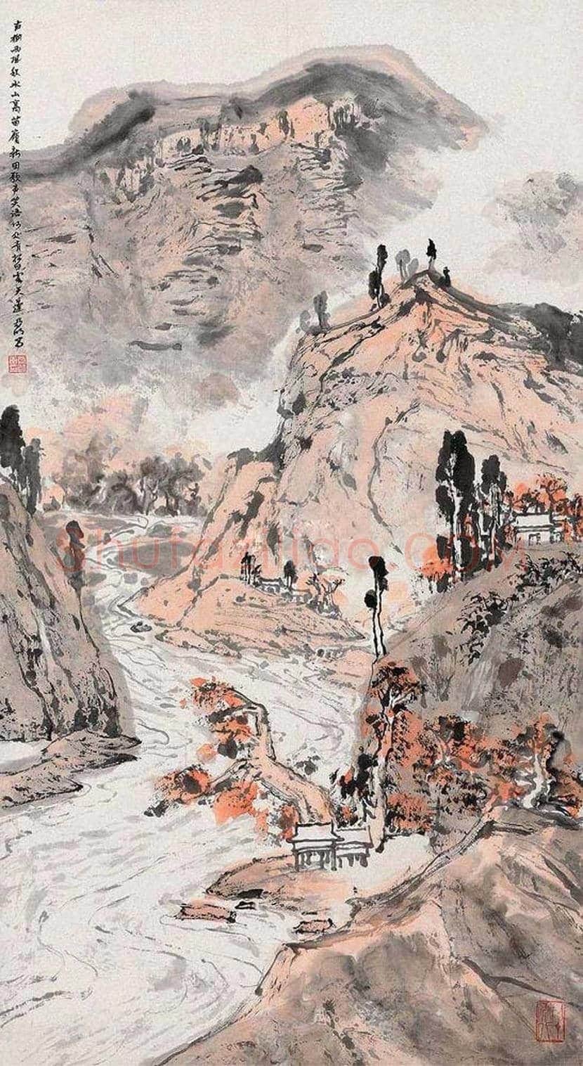 亚明山水画作品欣赏 | 书画资料