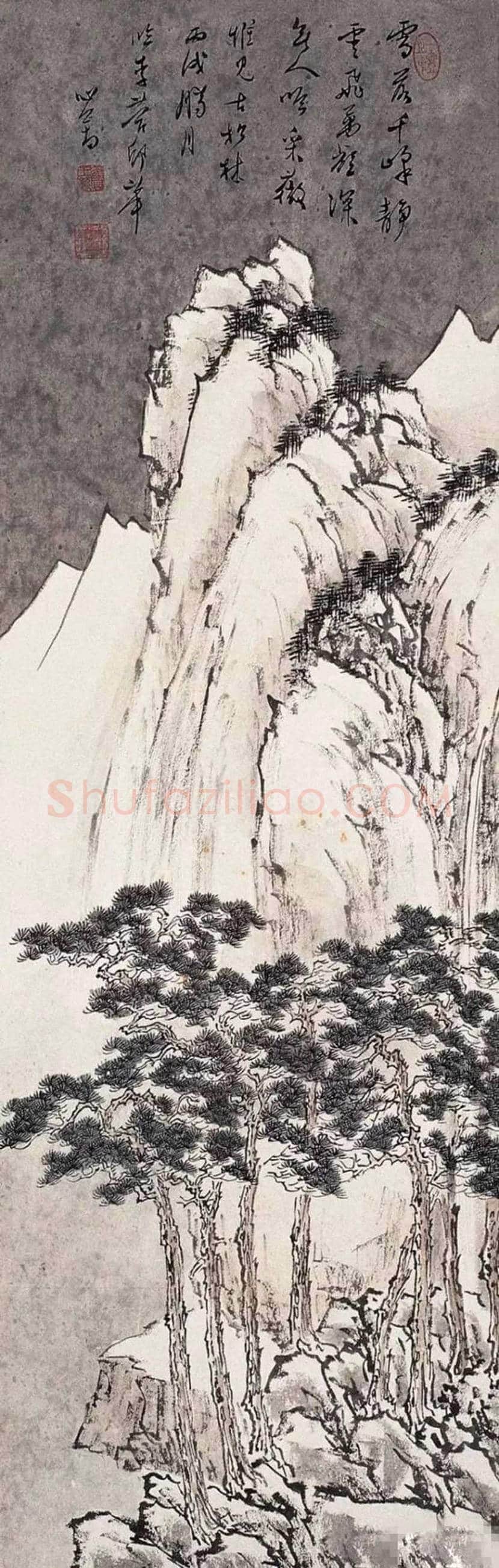 溥儒雪景山水作品欣赏 | 书画讲解