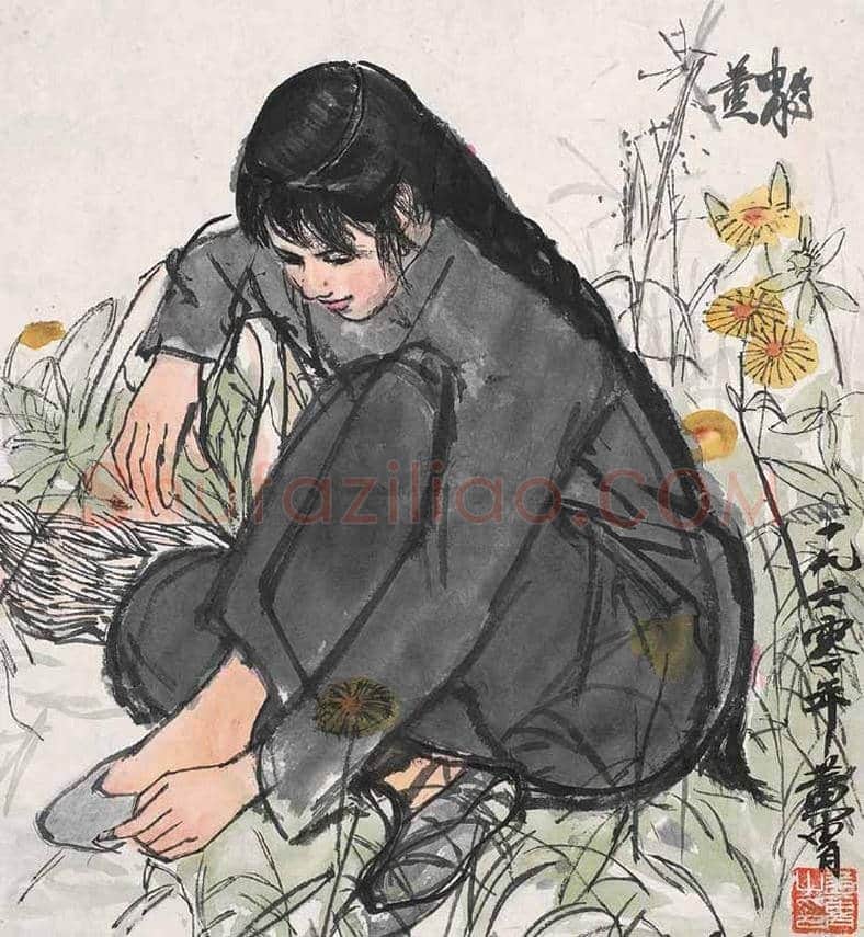 黄胄《春兰》系列作品欣赏 | 书画学堂