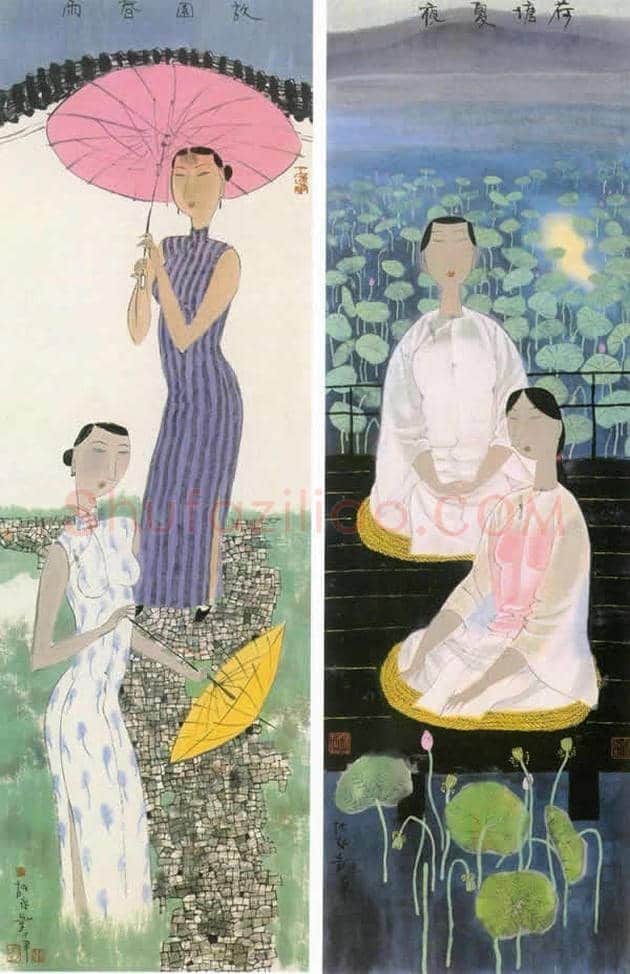 胡永凯作品欣赏-美人依旧 | 书画文摘
