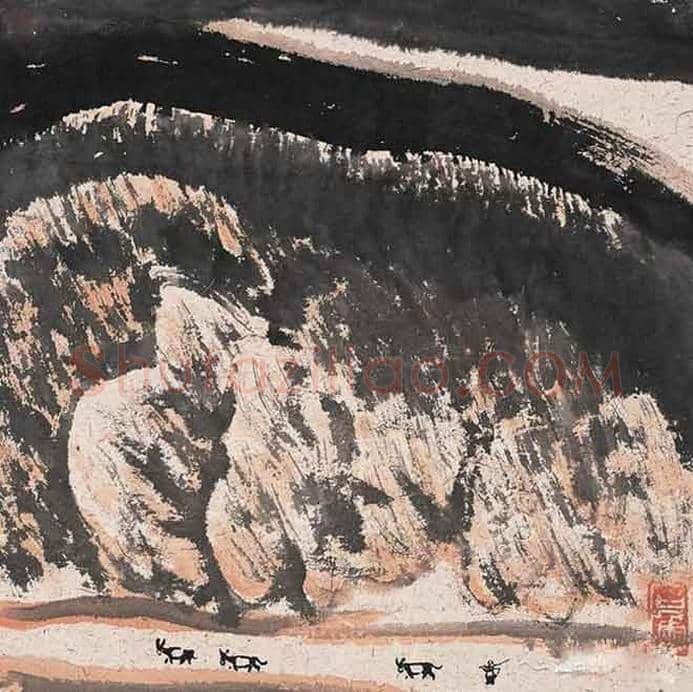 石鲁山水画作欣赏，撼人心魄！ | 书画讲解