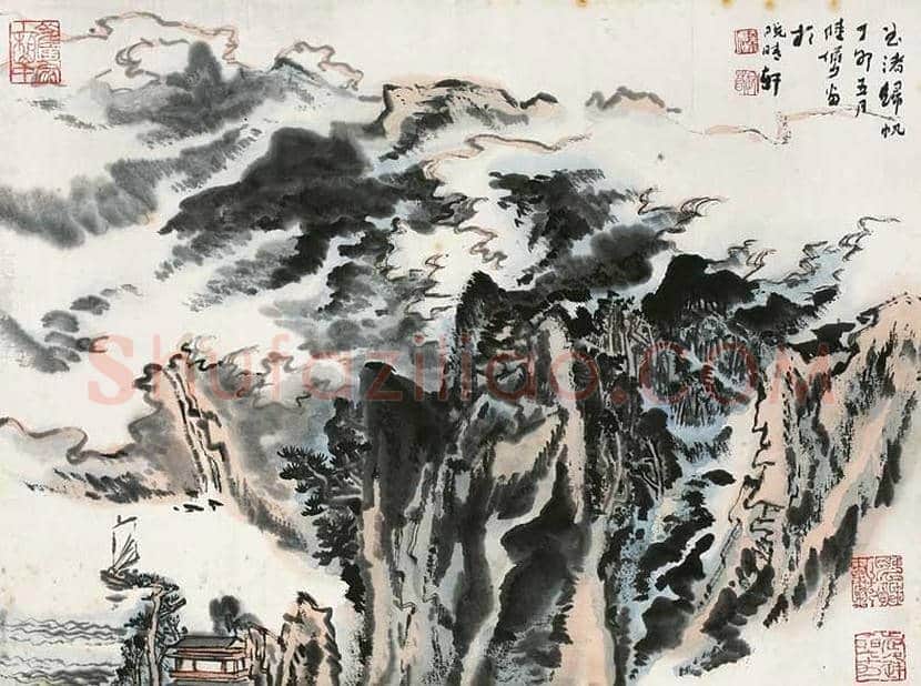 陆俨少山水画作品欣赏 | 书画学堂