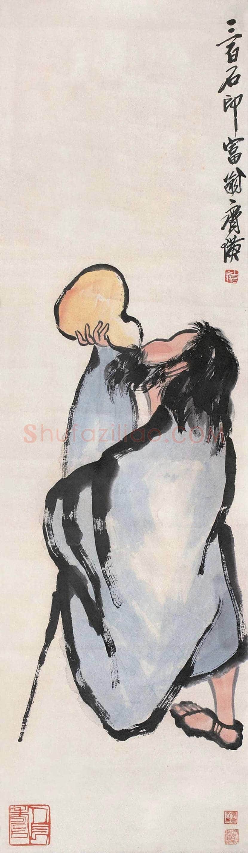 齐白石笔下的铁拐李欣赏 | 书画文摘