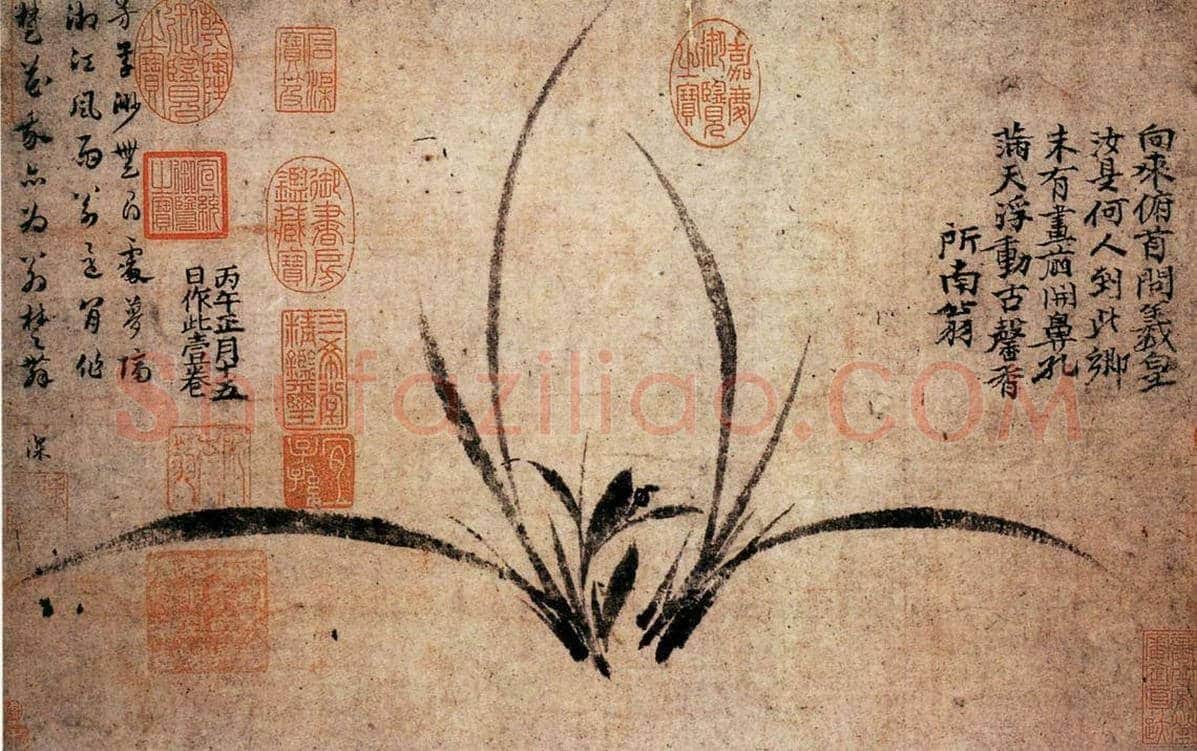 郑思肖《墨兰图》欣赏 | 书画常识