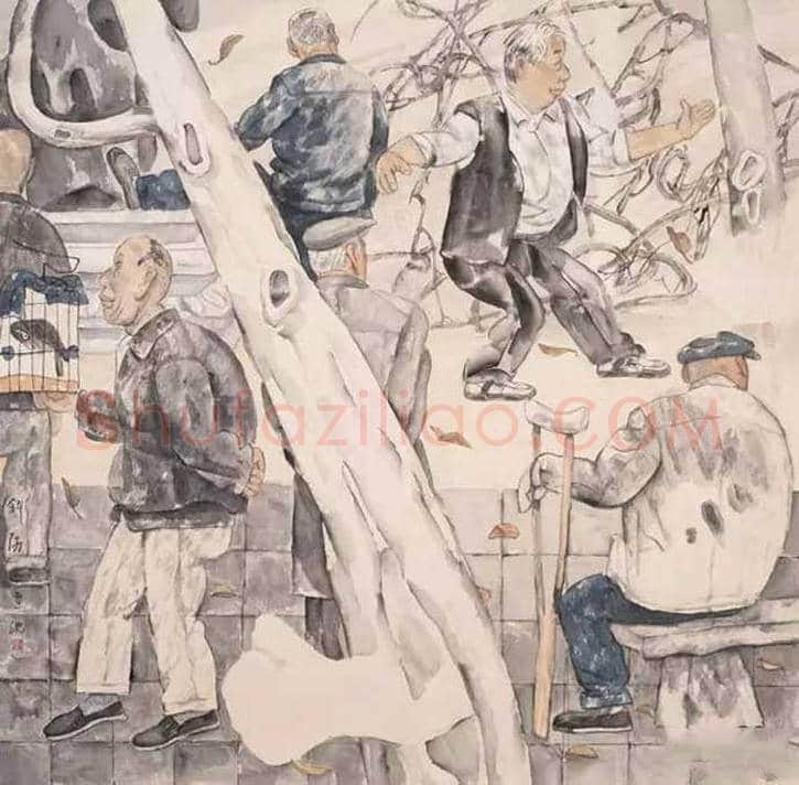 卢沉水墨人物画作品欣赏 | 书画资料