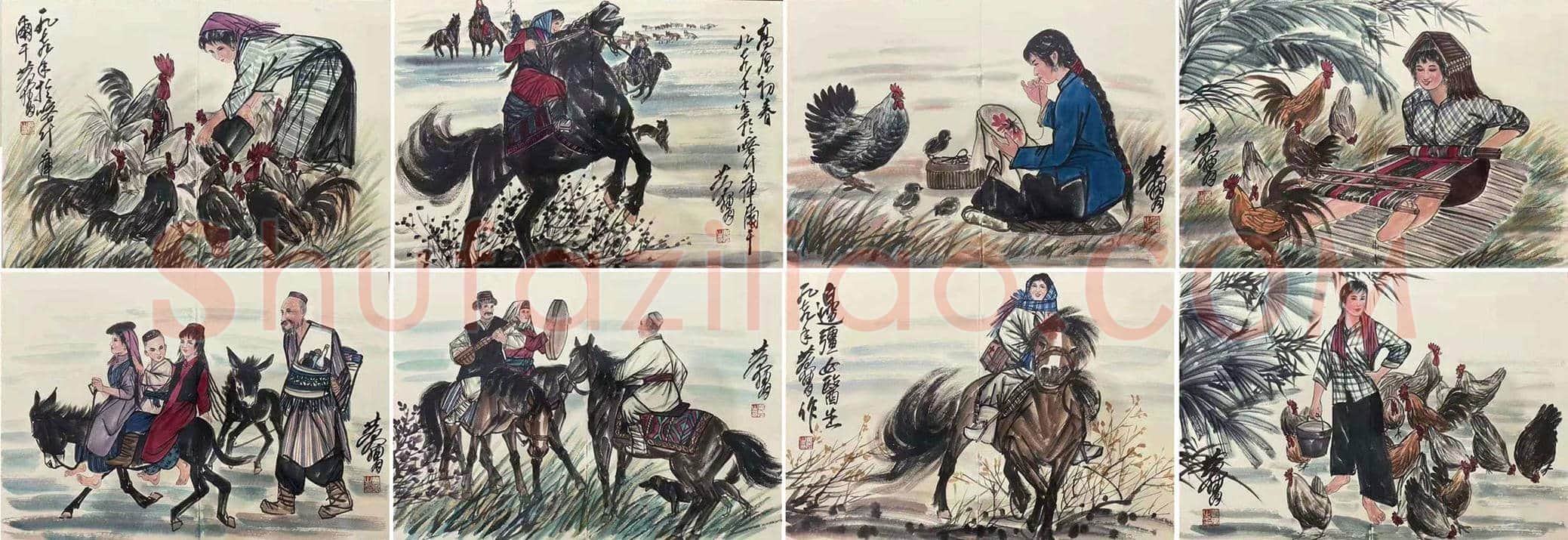 黄胄精品《人物集册》，惊艳面世 | 国画赏析