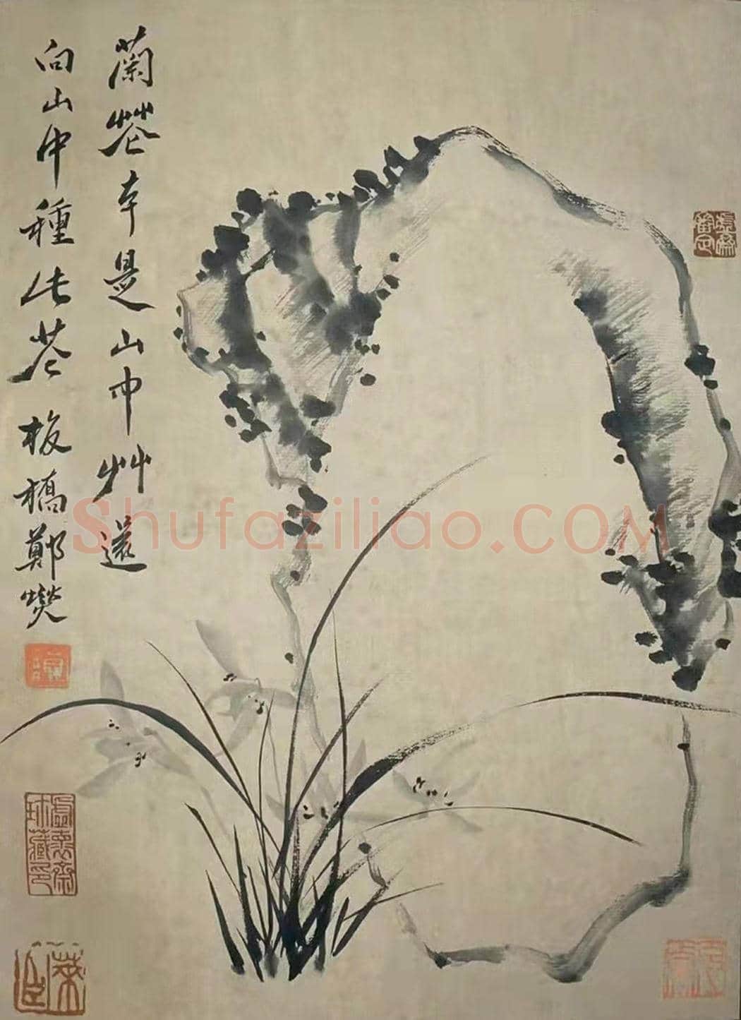 庞元济旧藏——郑板桥《九畹清芬册》 | 国画赏析