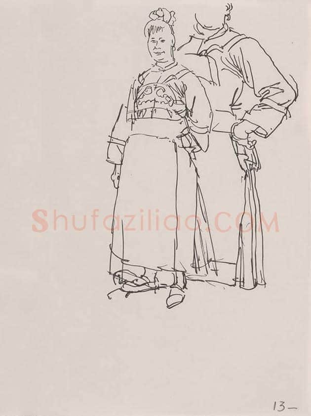 何家英速写集高清图片 | 书画资料