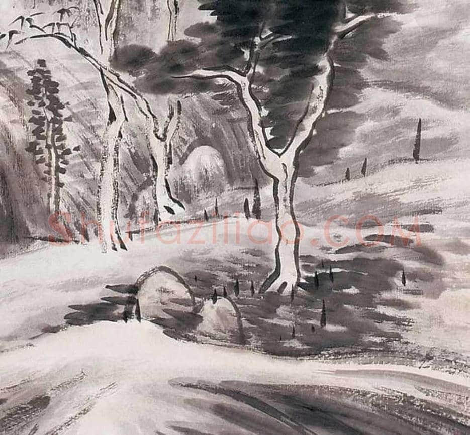 黄胄 《仿八大山水》赏析 | 书画科普