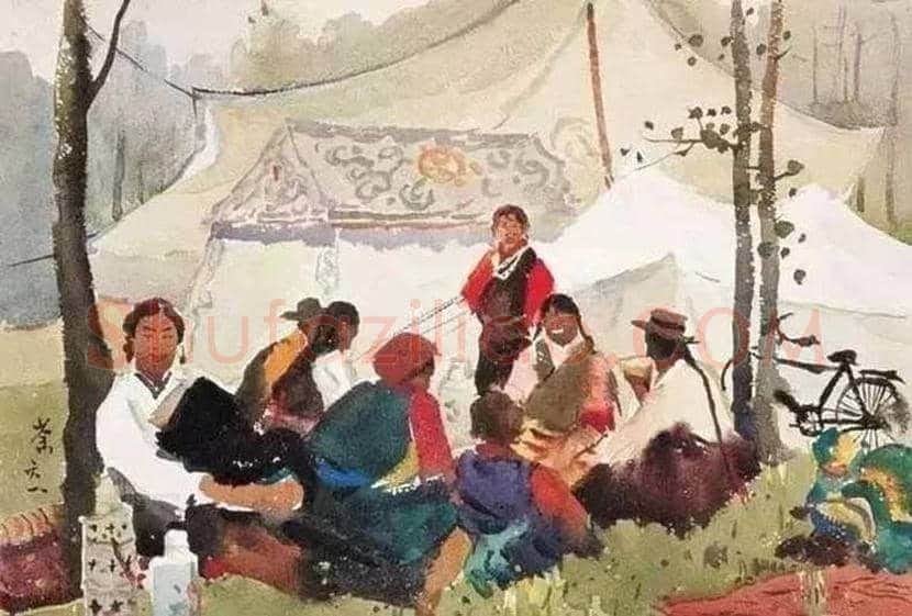 吴冠中水彩画作品欣赏 | 书画文摘
