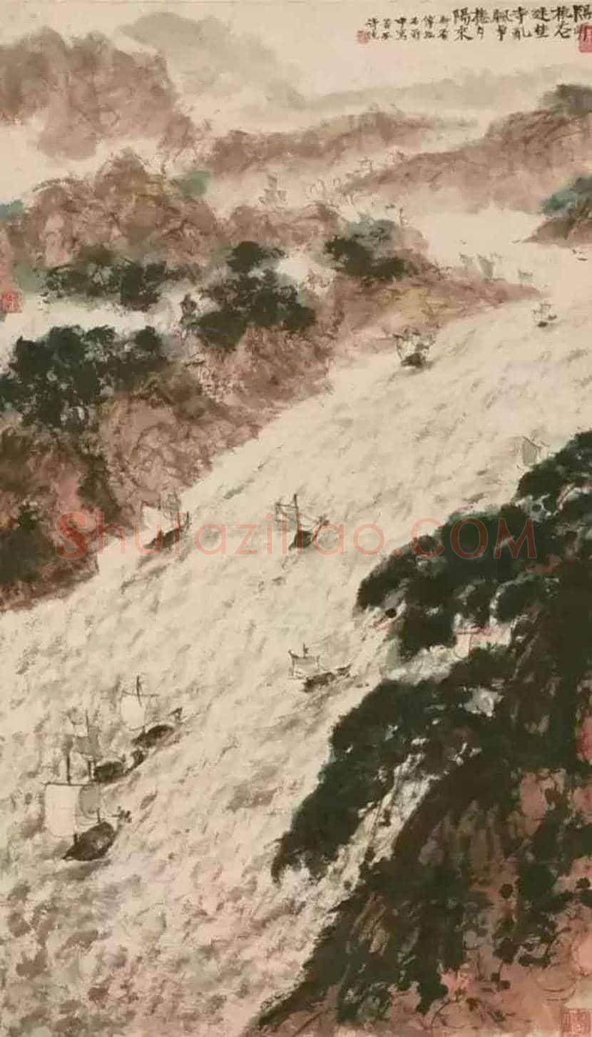 具有古诗意境的傅抱石绘画图赏 | 书画知识